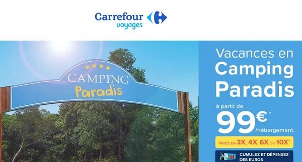 passez vos vacances en camping paradis pour pas cher dès 99€