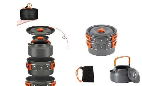 batterie de cuisine pour camping en promotion