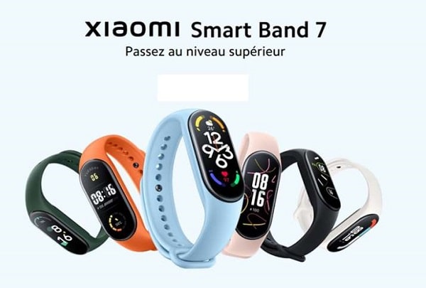 bracelet connecté xiaomi smart band 7 avec écran amoled