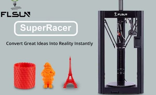 259€ imprimante 3D FLSUN Super Racer à impression rapide 200 mm/s, mise à niveau automatique, 260x260X330mm