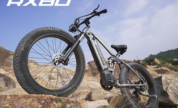 vélo électrique pneus large 6 pouces burchda rx80 1000w