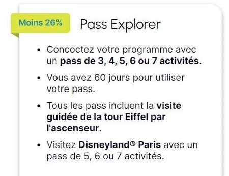 GO CITY PARIS Pass Explorer