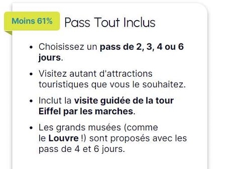 GO CITY PARIS Pass Tout Inclus