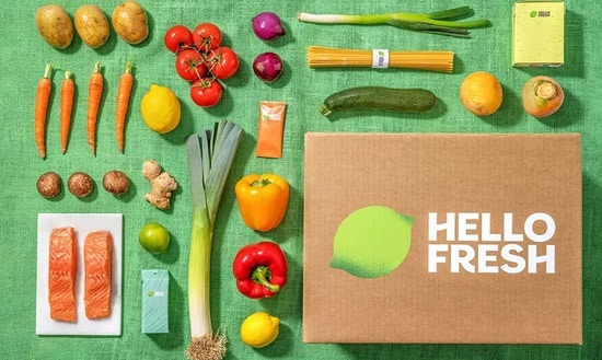 réduction de 50% sur les paniers recettes de hellofresh