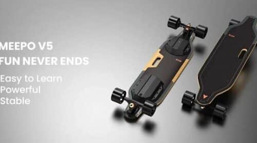 skateboard électrique meepo v5 avec double moteur 500w