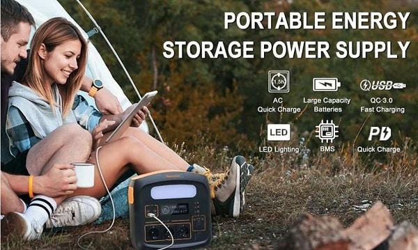 station d'énergie portable 1200w newsmy n1200 avec batterie lifepo4 1280wh
