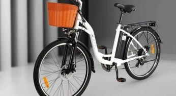 649€ le vélo électrique 350W 26 pouces DYU C6 (batterie 36V 12.5Ah) avec panier et porte bagage !