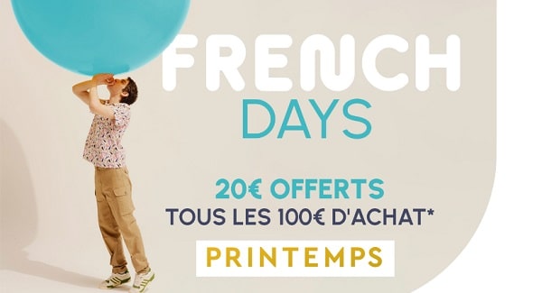 French Days Le Printemps : 20€ offerts tous les 100€ d'achat 