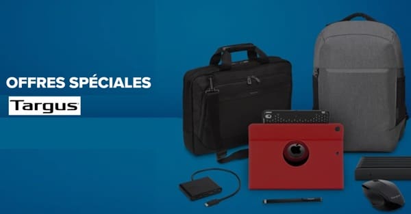 Offre flash: 20% de réduction sur une sélection de produits Targus offre flash 20% de réduction sur une sélection de produits targus