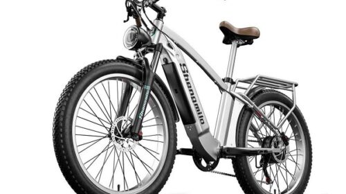 Profitez de la puissance et de la vitesse avec le Shengmilo MX04 : Vélo électrique 500W à pneus larges 26 pouces 1149€ !