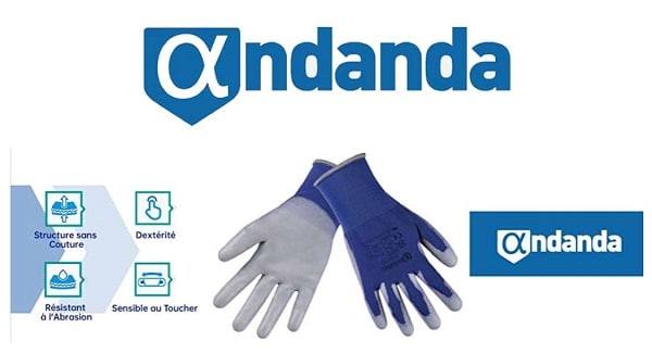 remise sur les gants de bricolage et jardinage avec paume et doigts enduits andanda