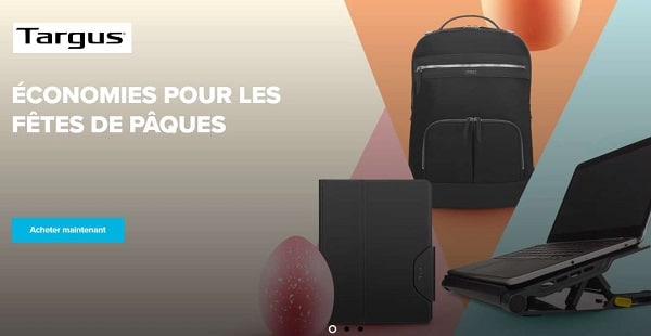 réduction sur une sélection de produits targus