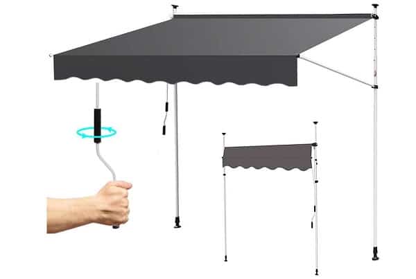 62,99€ store pour balcon réglable en hauteur avec installation rapide Jopassy 300cm large (autres dimensions dispo)