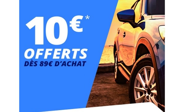 10€ de remise sur votre commande oscaro dès 89€ d'achat