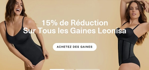 15% de réduction sur toutes les gaines leonisa