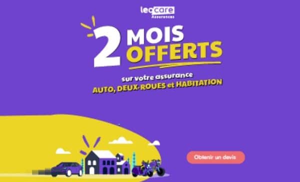 2 mois offerts sur toutes nouvelles souscription assurance leocare