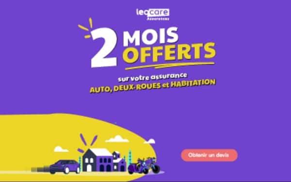 2 mois offerts sur toutes nouvelles souscription assurance leocare