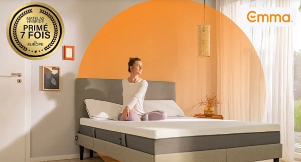 fin de série remise sur le matelas hybride emma