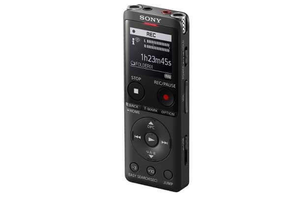 89€ le dictaphone numérique Sony ICD-UX570 (réduit les bruits de fond, connexion USB directe..)