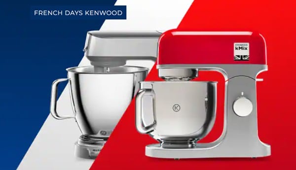 Jusqu’à -30% de remise pour les French Days  Kenwood (Robots pâtissiers et autres)