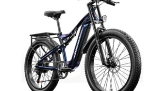 1234,05€ vélo électrique Shengmilo MX03 1000W avec pneus large de montagne 26 × 4.0 pouces (batterie 48V 17Ah, 40km/h…)