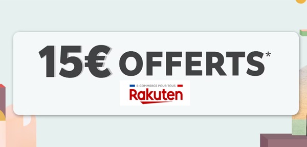 Aujourd’hui : 15€ de remise sur Rakuten pour 119€ d’achats