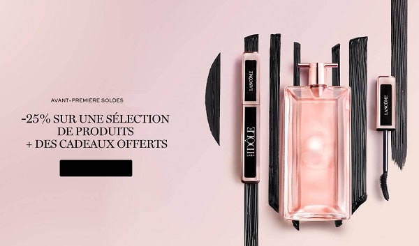 avant première soldes lancôme avec 25% sur une sélection