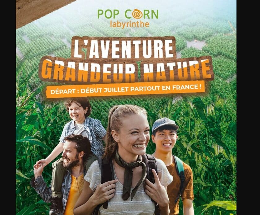entrée à tarif réduit pour le pop corn labyrinthe lyon sud (saint pierre de chandieu)
