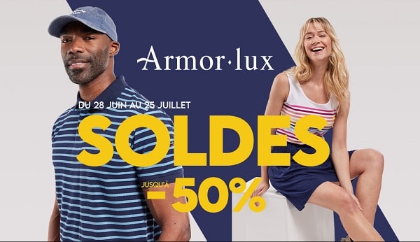 lancement des soldes armor lux avec la livraison gratuite en point relais