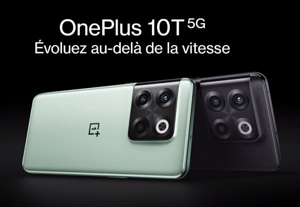 promotion sur le smartphone oneplus 10t 5g 8go 128go couleur moonstone black