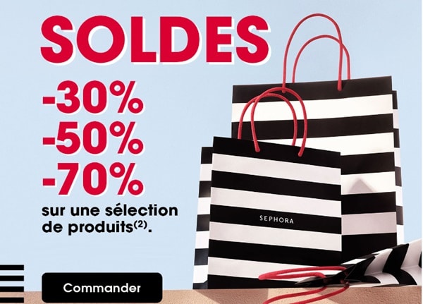 soldes sephora jusqu’à 70% pour le lancement