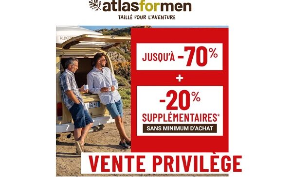 Vente privilège Atlas For Men