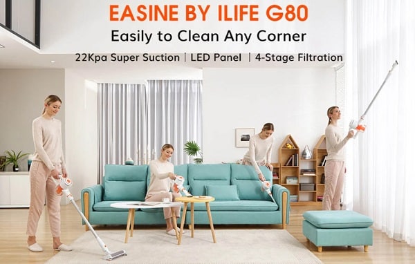 89€ aspirateur à main et balai sans fil EASINE by ILIFE G80