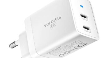 19,99€ chargeur mural GaN double USB C VOLOHAS 67 W