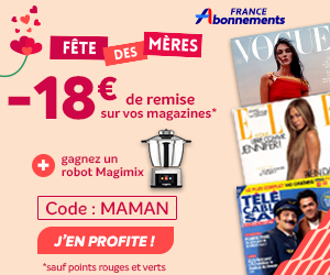 Bon plan cadeau fête de mères ❤️ abonnement magazine pas cher grâce à 18€ de remise sur des dizaines de titres