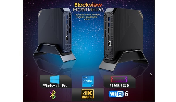 mini pc gaming blackview mp200 avec intel i5 11400h