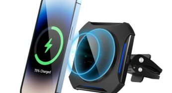 14,99€ support voiture chargeur sans fil compatible MagSafe Tanzato 15W (pour Iphone)