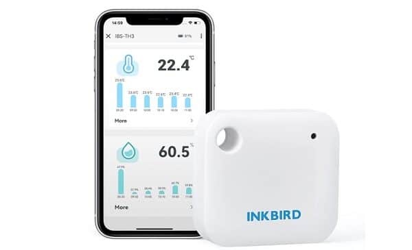 thermomètre et hygromètre wifi intérieur inkbird ibs th3