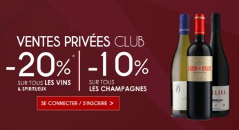 Vente privée Lavinia = 20% sur tout le site jusqu’à dimanche (magasin de vin et spiritueux en ligne) 🍷