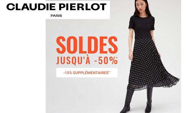 15% de remises supplémentaires sur les pièces remisées des soldes claudie pierlot