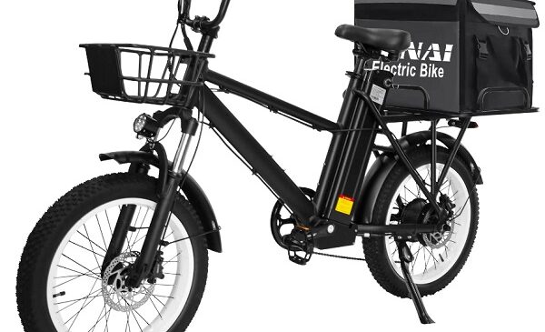 le transport et la livraison en vélo c'est possible avec ce vélo cargo électrique gunai à bas prix