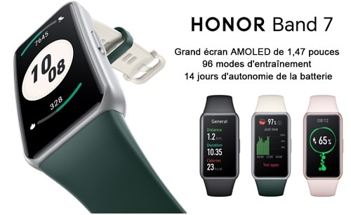 montre connectée honor band 7