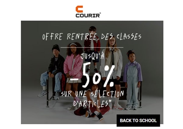 back to school courir