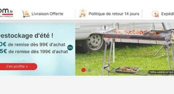 Déstockage d’été sur Aosom avec des remises de 10€ dès 99€ et de 25€ dès 199€ d’achat