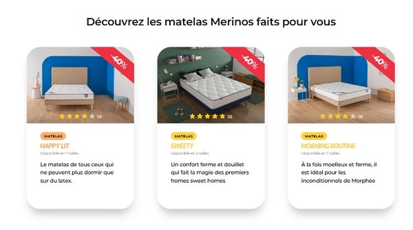 Matelas moins cher pour la rentrée avec des remises de 40% chez Merinos (+5% suppl.)