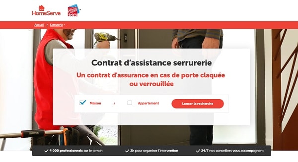 plus jamais enfermé dehors ! réduction assistance serrurerie homeserve