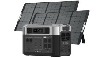 1999€ pack centrale électrique portable OUKITEL BP2000 + 2 panneaux solaires 400w (+ cadeau le câble MC4 pour micro-onduleur)