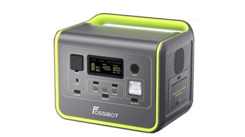 269€ ultra portable station d’alimentation portable FOSSiBOT F800 (800W, 512Wh, LiFePO4, 8 Sorties)