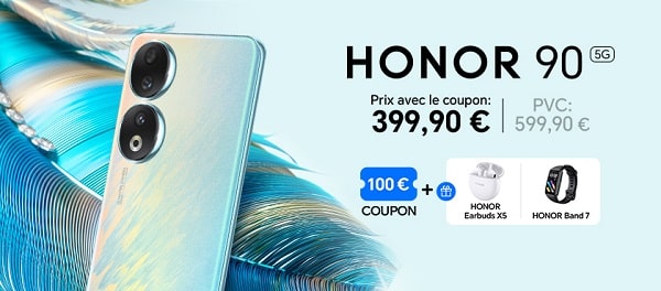 honor 90 une offre exceptionnelle 399,99€ avec deux cadeaux