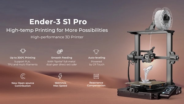 offre exceptionnelle imprimante 3d ender 3 s1 pro creality